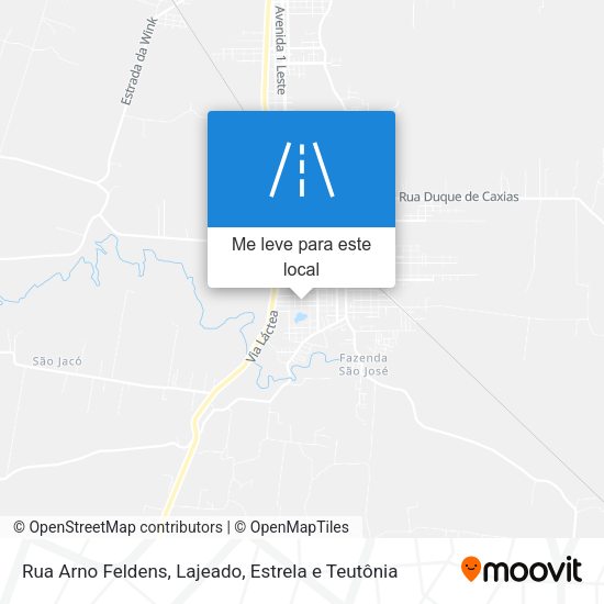 Rua Arno Feldens mapa