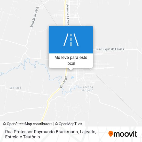 Rua Professor Raymundo Brackmann mapa