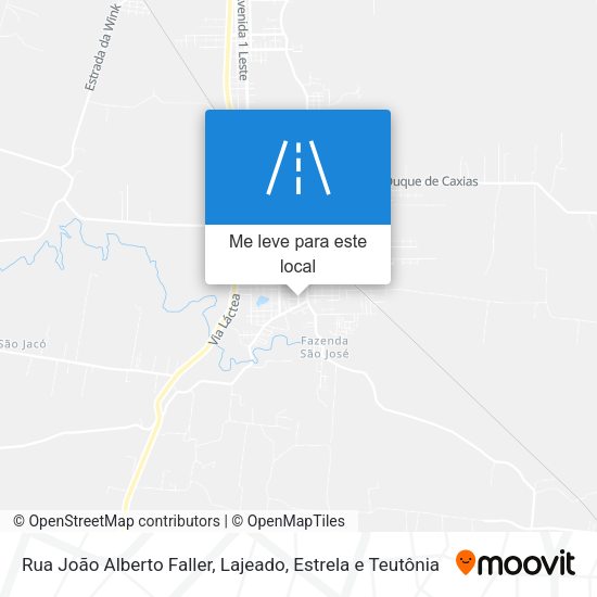 Rua João Alberto Faller mapa
