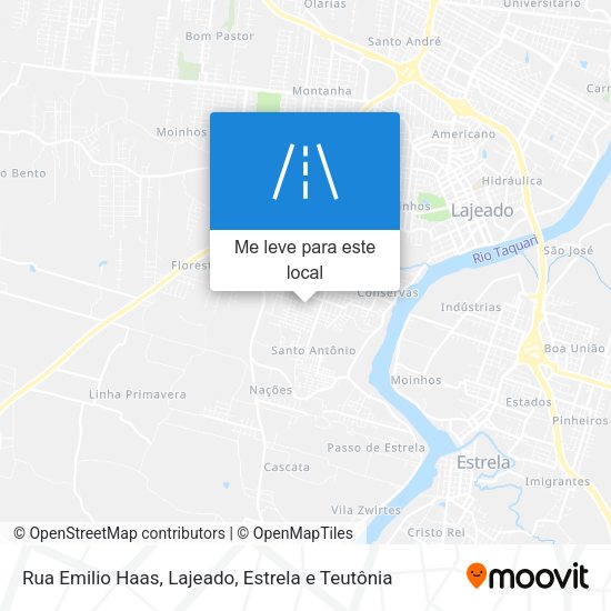 Rua Emilio Haas mapa