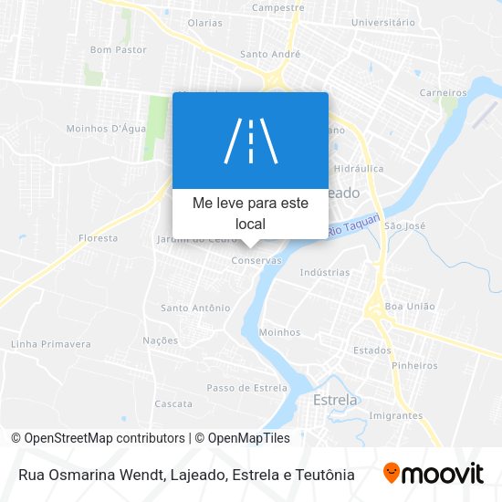 Rua Osmarina Wendt mapa