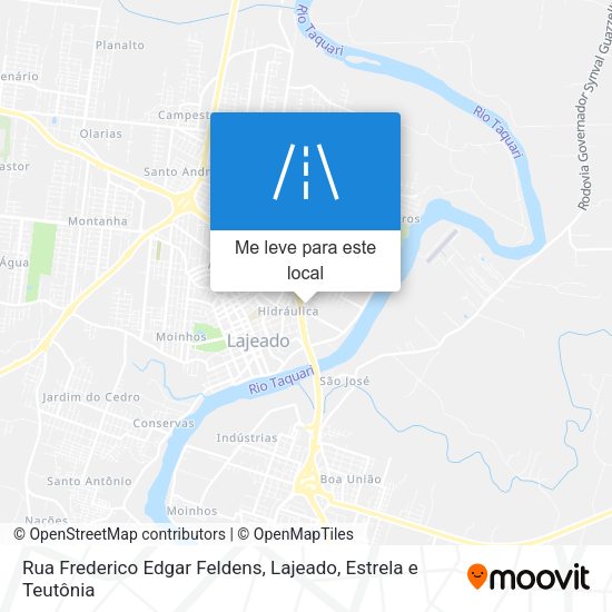 Rua Frederico Edgar Feldens mapa