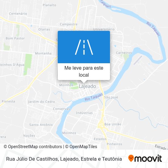 Rua Júlio De Castilhos mapa