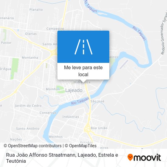 Rua João Affonso Straatmann mapa