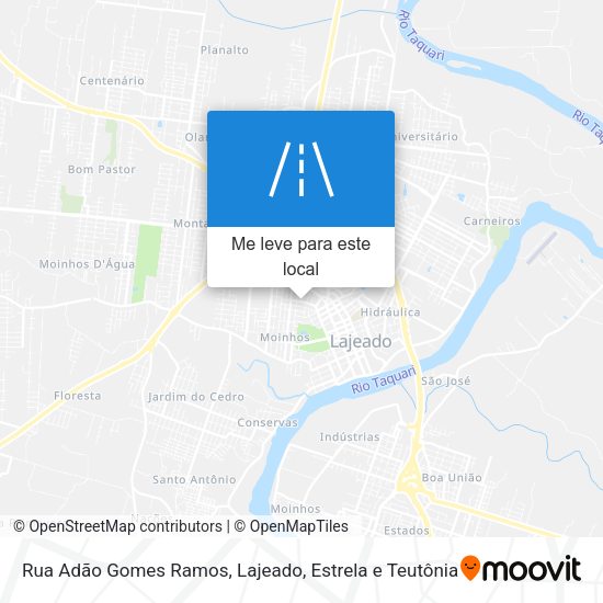 Rua Adão Gomes Ramos mapa