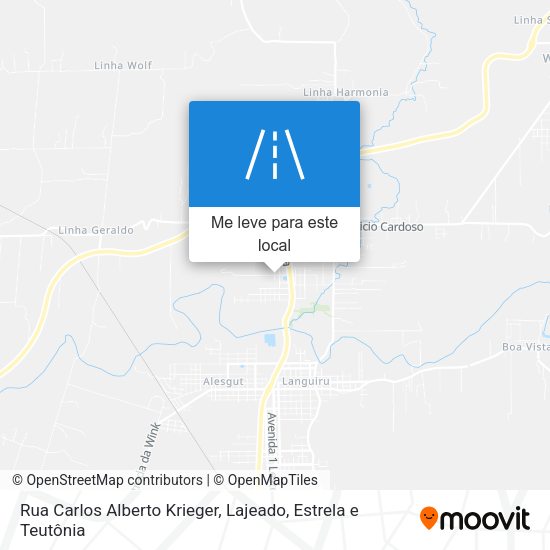 Rua Carlos Alberto Krieger mapa