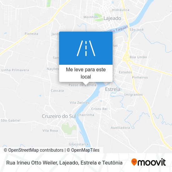 Rua Irineu Otto Weiler mapa