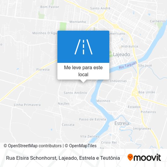 Rua Elsira Schonhorst mapa
