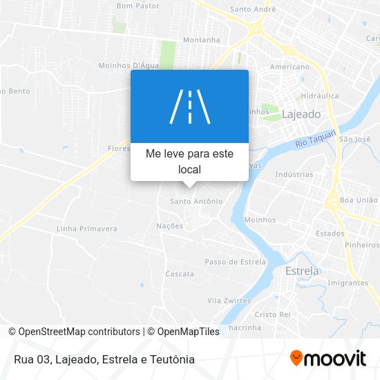 Rua 03 mapa