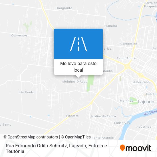 Rua Edmundo Odilo Schmitz mapa