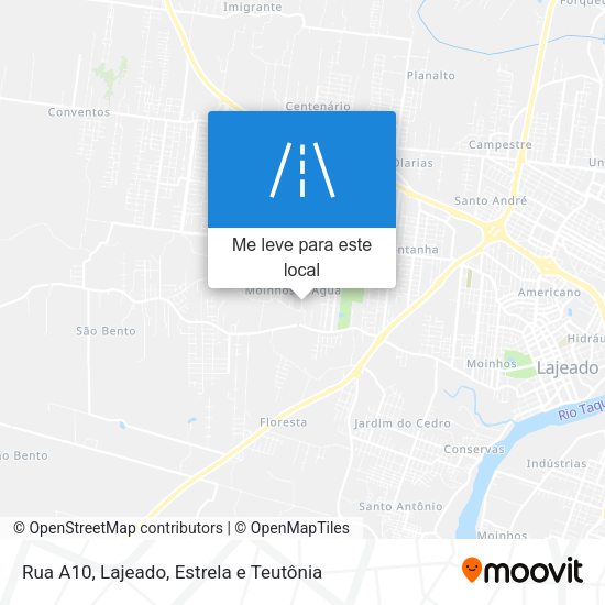 Rua A10 mapa