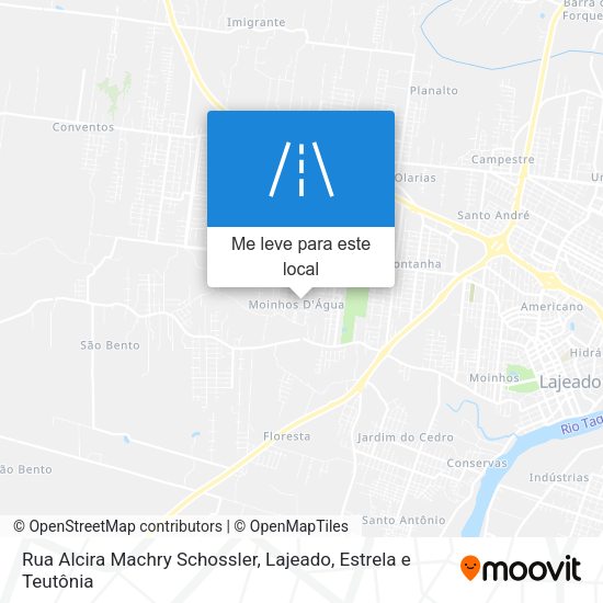 Rua Alcira Machry Schossler mapa