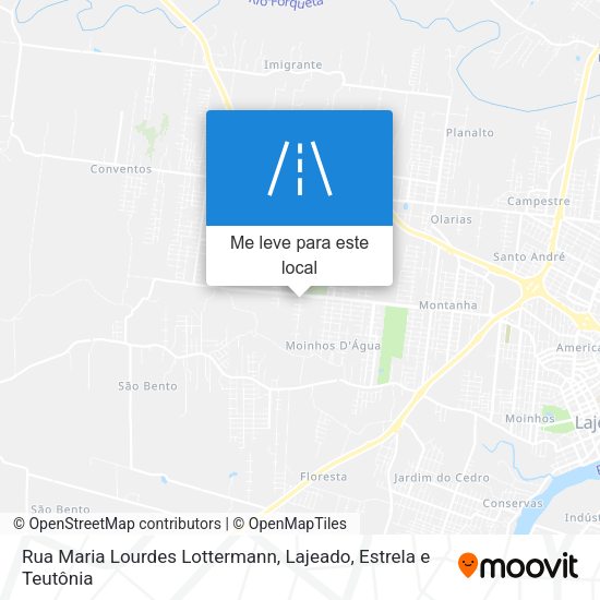 Rua Maria Lourdes Lottermann mapa