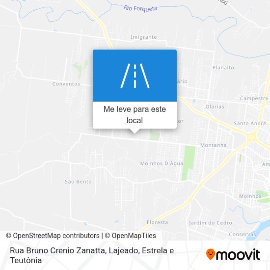 Rua Bruno Crenio Zanatta mapa