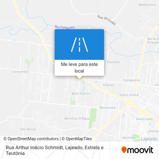Rua Arthur Inácio Schmidt mapa