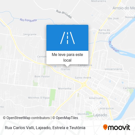 Rua Carlos Valli mapa