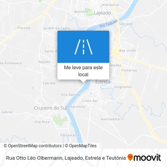 Rua Otto Léo Olbermann mapa