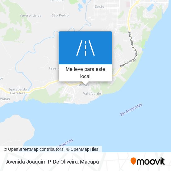 Avenida Joaquim P. De Oliveira mapa