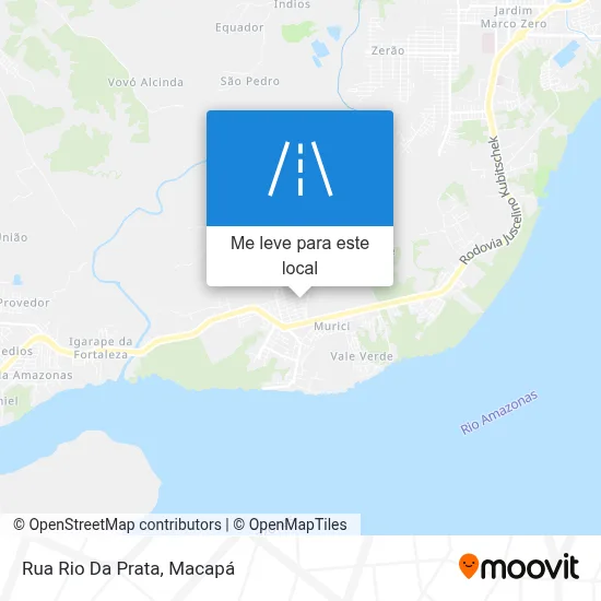 Rua Rio Da Prata mapa