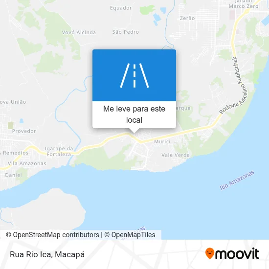 Rua Rio Ica mapa