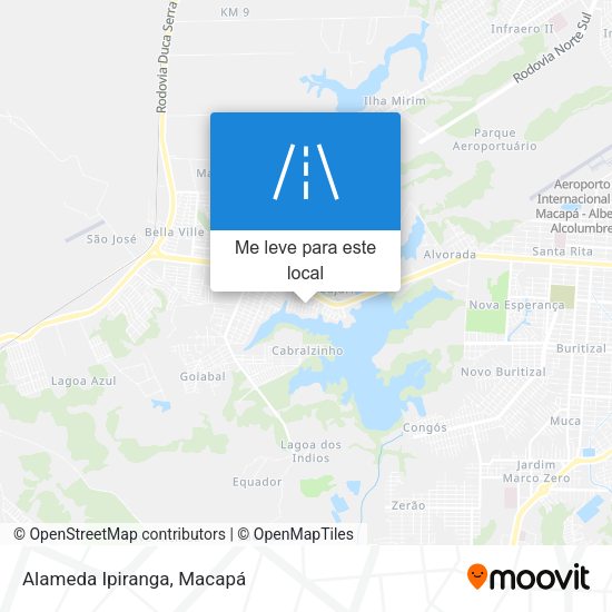 Alameda Ipiranga mapa