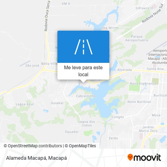 Alameda Macapá mapa