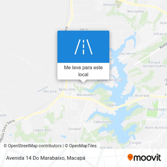 Avenida 14 Do Marabaixo mapa
