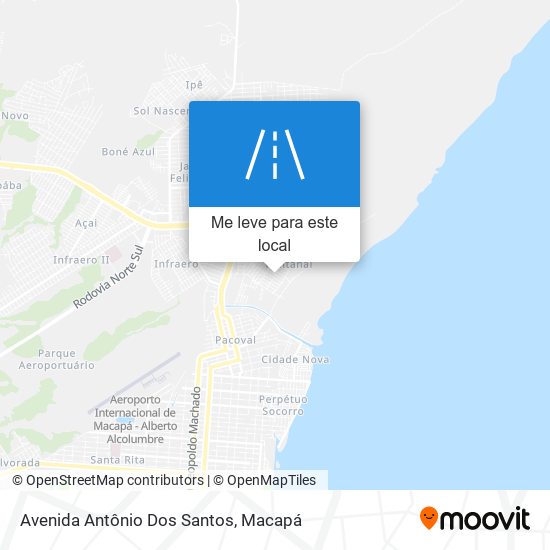Avenida Antônio Dos Santos mapa