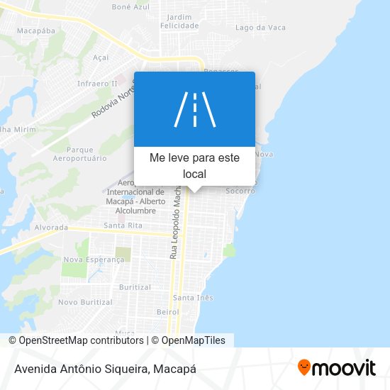 Avenida Antônio Siqueira mapa