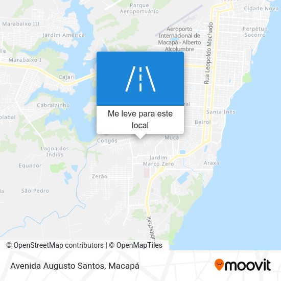 Avenida Augusto Santos mapa