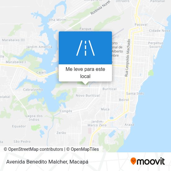 Avenida Benedito Malcher mapa