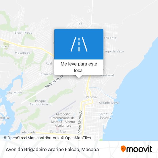 Avenida Brigadeiro Araripe Falcão mapa