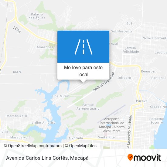 Avenida Carlos Lins Cortês mapa