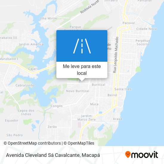 Avenida Cleveland Sá Cavalcante mapa