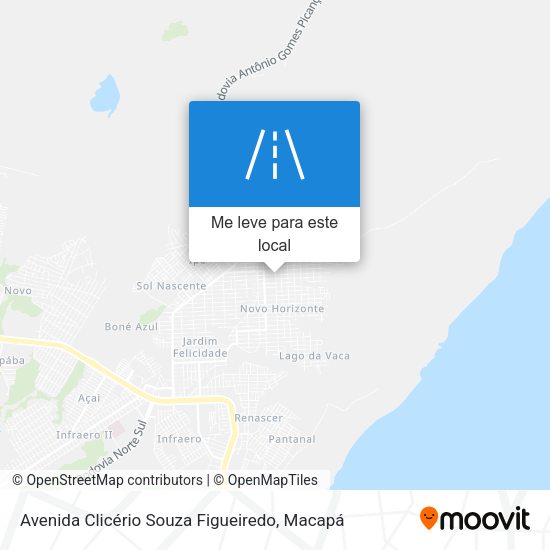 Avenida Clicério Souza Figueiredo mapa