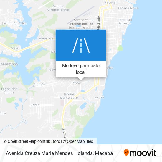 Avenida Creuza Maria Mendes Holanda mapa