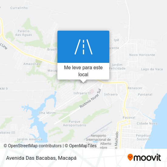 Avenida Das Bacabas mapa