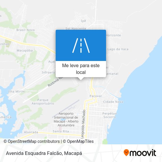 Avenida Esquadra Falcão mapa