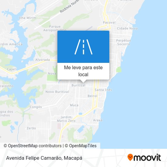 Avenida Felipe Camarão mapa