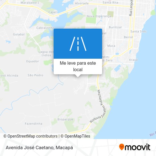 Avenida José Caetano mapa