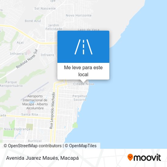 Avenida Juarez Maués mapa