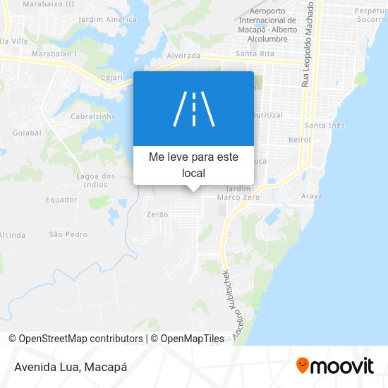 Avenida Lua mapa