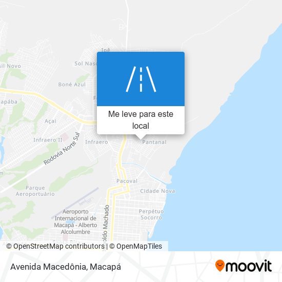 Avenida Macedônia mapa