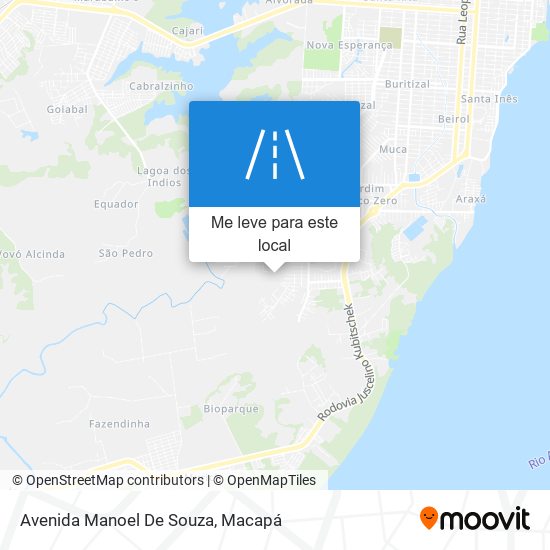 Avenida Manoel De Souza mapa