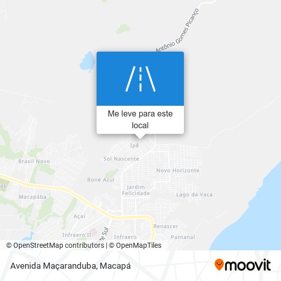 Avenida Maçaranduba mapa