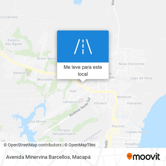 Avenida Minervina Barcellos mapa