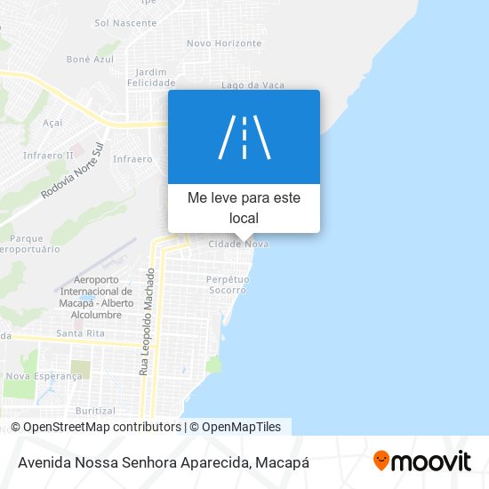 Avenida Nossa Senhora Aparecida mapa