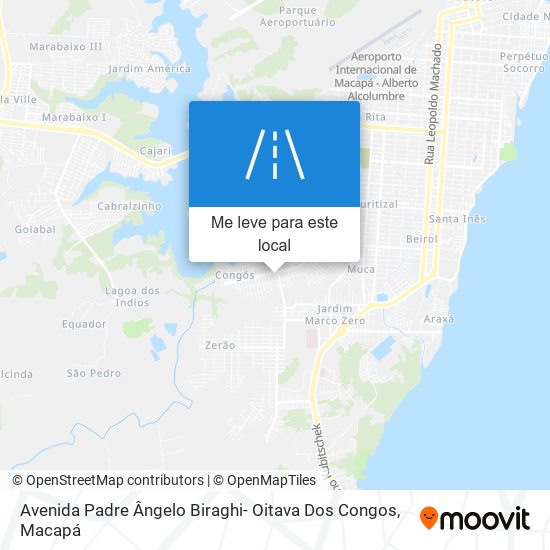 Avenida Padre Ângelo Biraghi- Oitava Dos Congos mapa