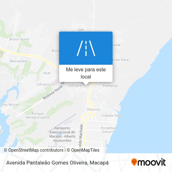 Avenida Pantaleão Gomes Oliveira mapa