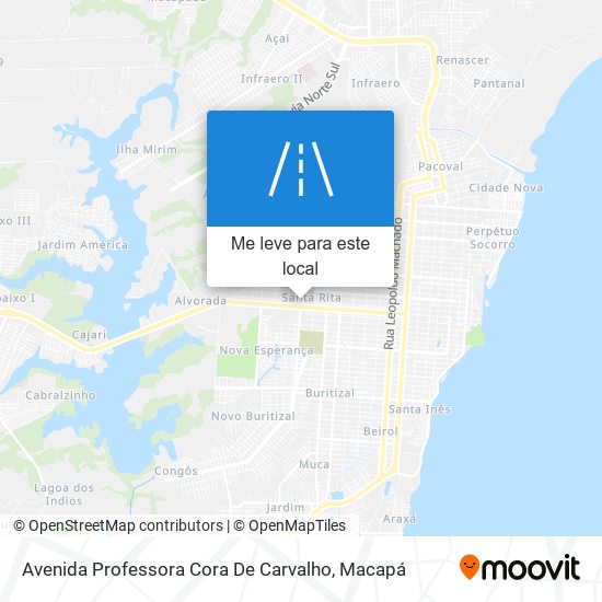 Avenida Professora Cora De Carvalho mapa